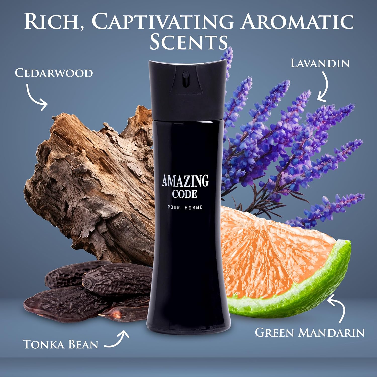 Amazing Code Cologne for Men 3.4 oz - Bold Masculine Scent | NovoGlow
