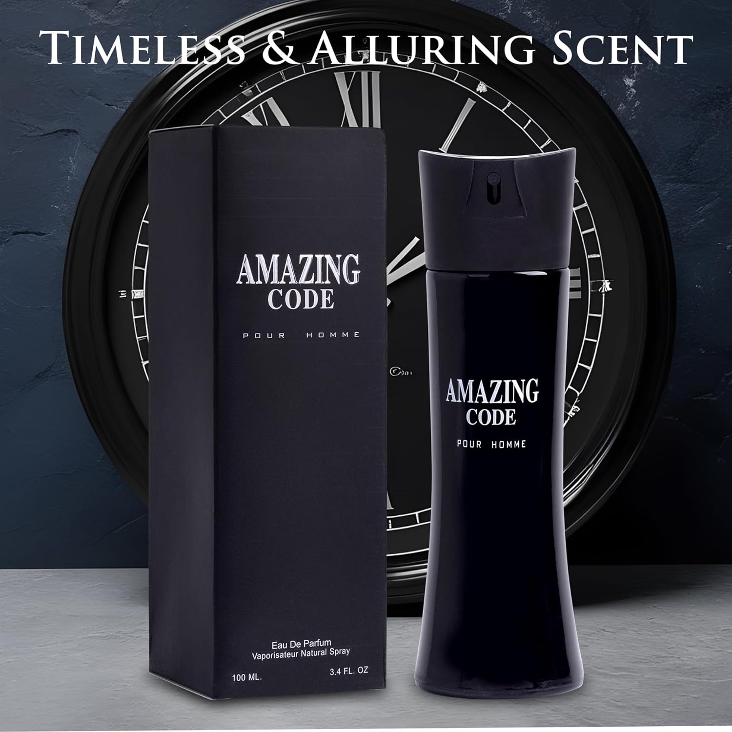 Amazing Code Cologne for Men 3.4 oz - Bold Masculine Scent | NovoGlow