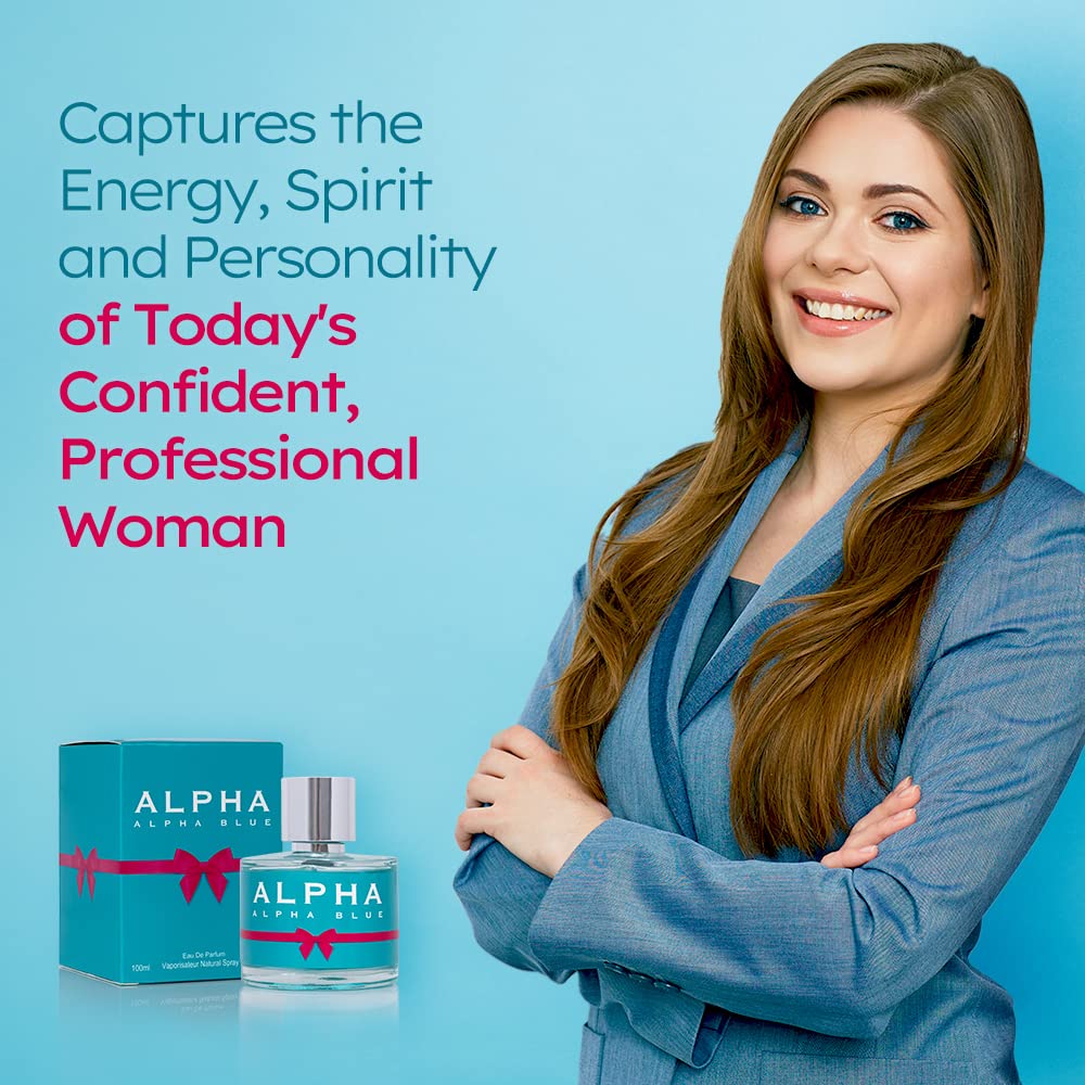 Alpha Blue Perfume for Women 3.4 oz – Fruity Floral Perfume | NovoGlow
