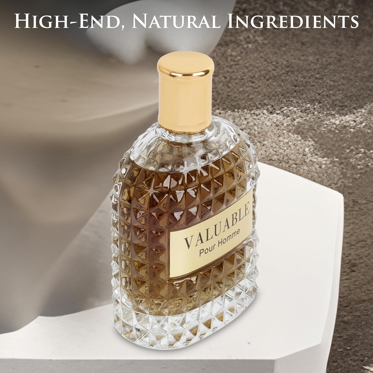Valuable Pour Homme Cologne for Men 3.4 oz - Bold Masculine Vetiver Scent | NovoGlow