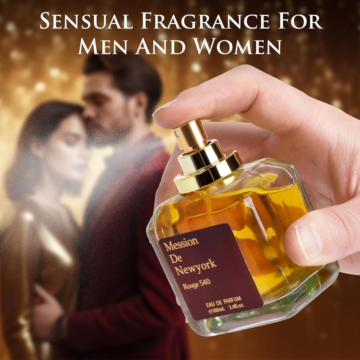 Mession De New York Rouge 540 Unisex Perfume 3.4 oz - Warm & Spicy Perfume Long - Lasting Luxury Fragrance | NovoGlow