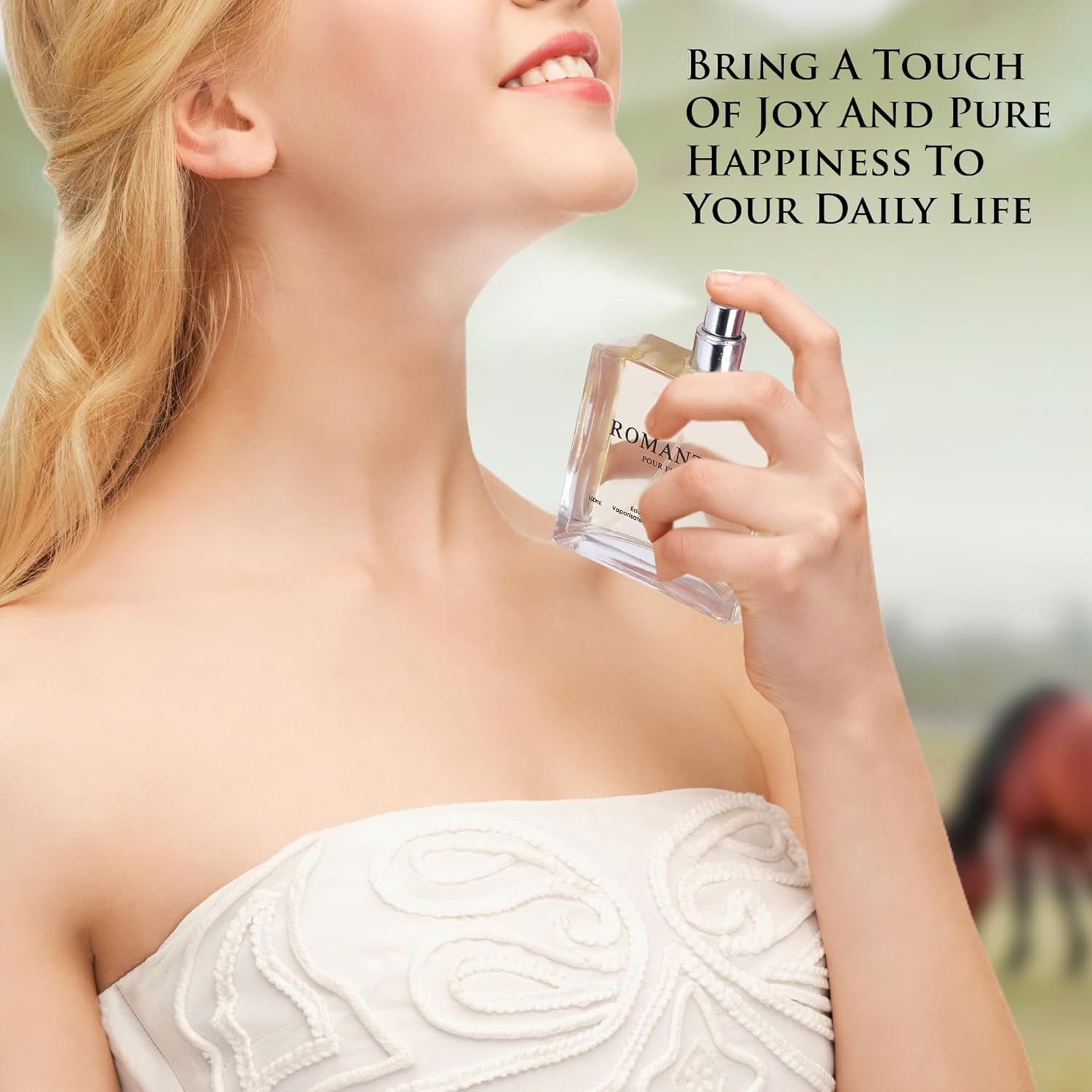 Romantic Pour Femme Perfume for Women 3.4 oz -  Clean, Fresh & Floral Scent | NovoGlow