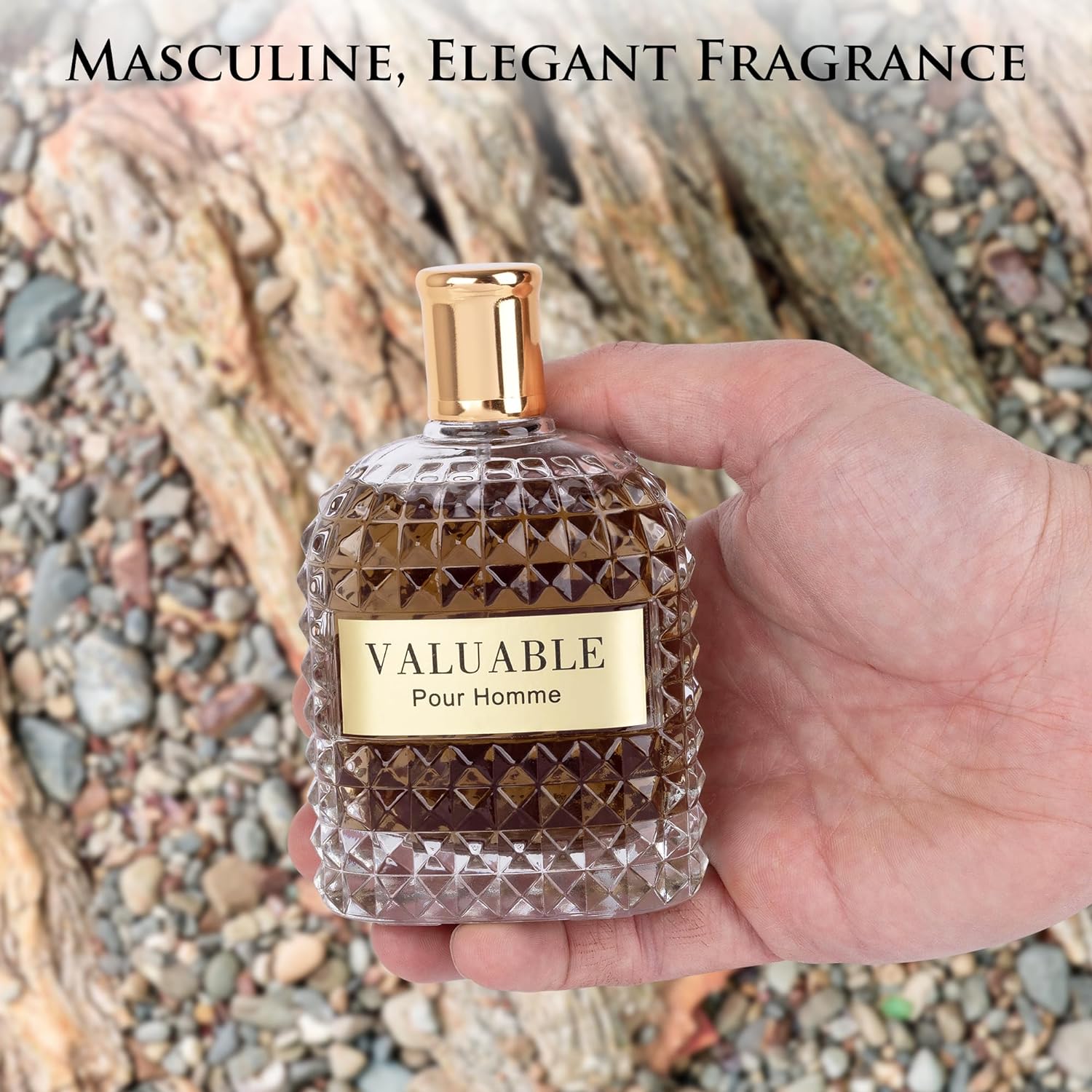 Valuable Pour Homme Cologne for Men 3.4 oz - Bold Masculine Vetiver Scent | NovoGlow