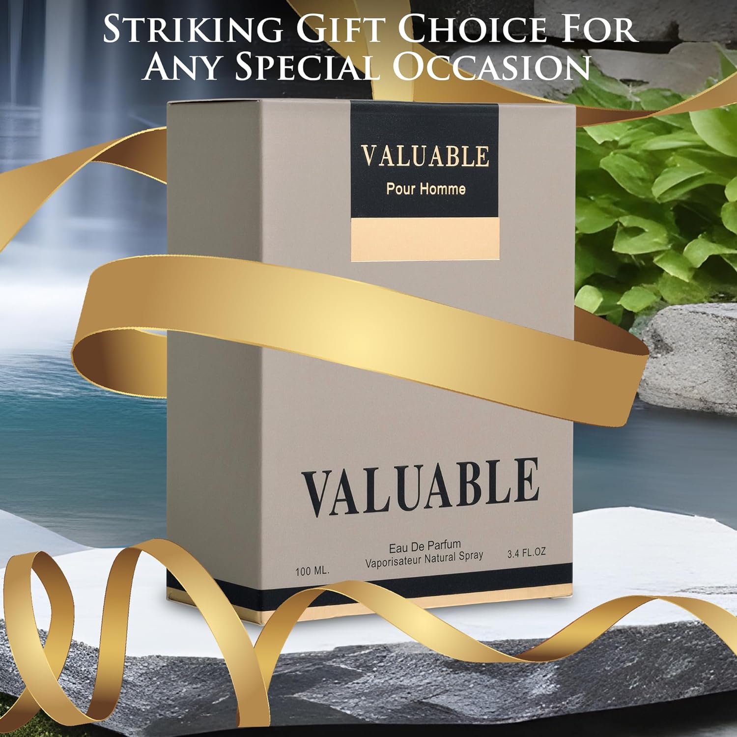 Valuable Pour Homme Cologne for Men 3.4 oz - Bold Masculine Vetiver Scent | NovoGlow