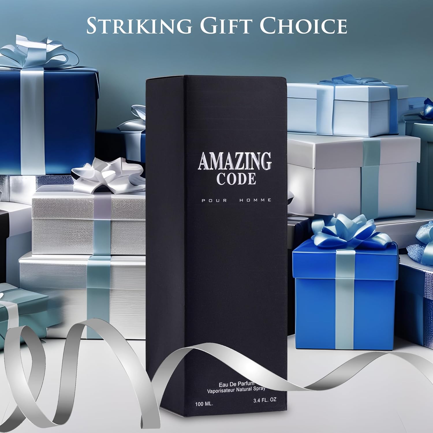 Amazing Code Cologne for Men 3.4 oz - Bold Masculine Scent | NovoGlow