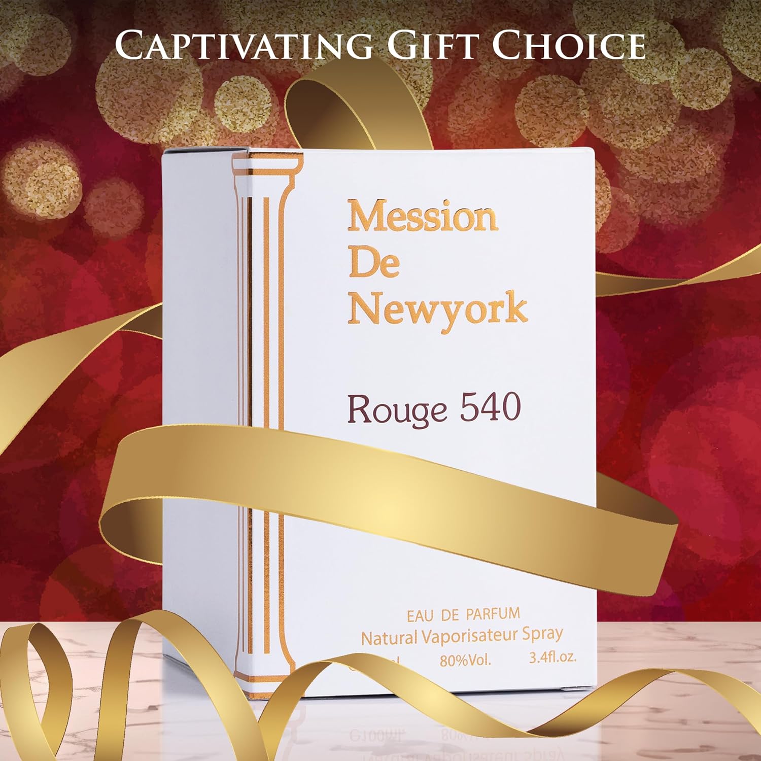Mession De New York Rouge 540 Unisex Perfume 3.4 oz - Warm & Spicy Perfume Long - Lasting Luxury Fragrance | NovoGlow