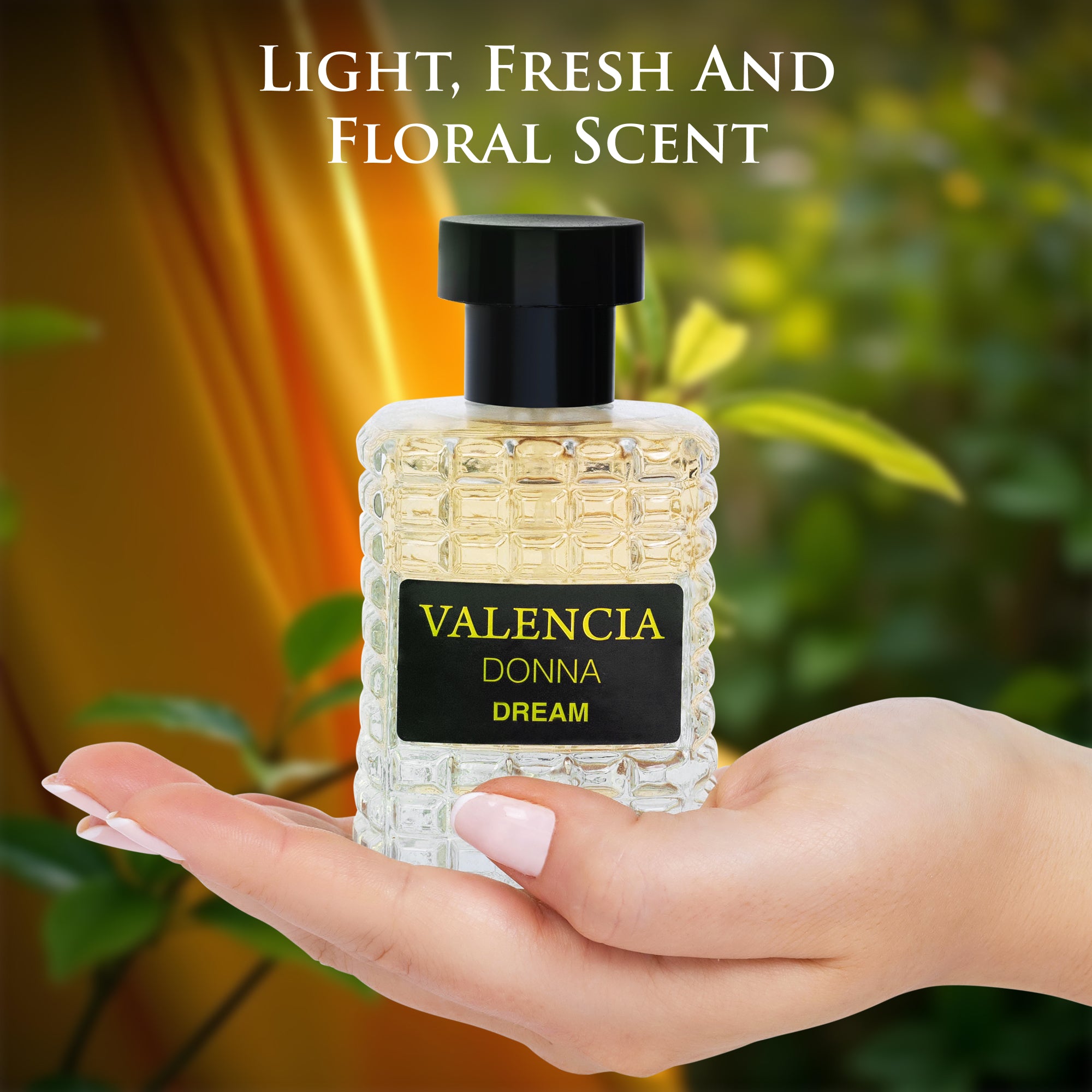 Valencia Donna Dream Perfume for Women 3.4 oz -  Enchanting Citrus & Floral Scent | NovoGlow