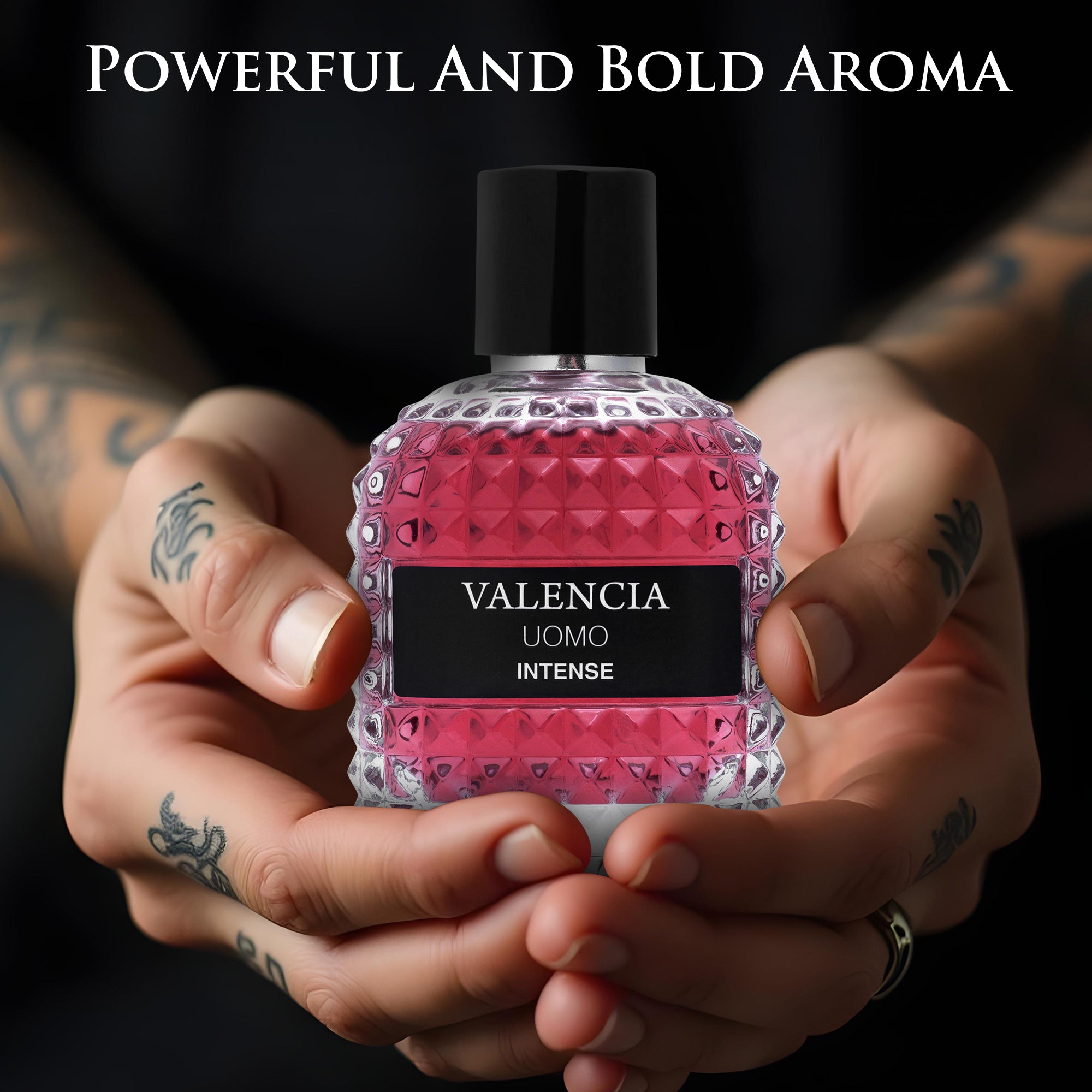 Valencia UOMO Intense Cologne for Men 3.4 oz - Rich & Sophisticated Vanilla Vetiver Scent | NovoGlow