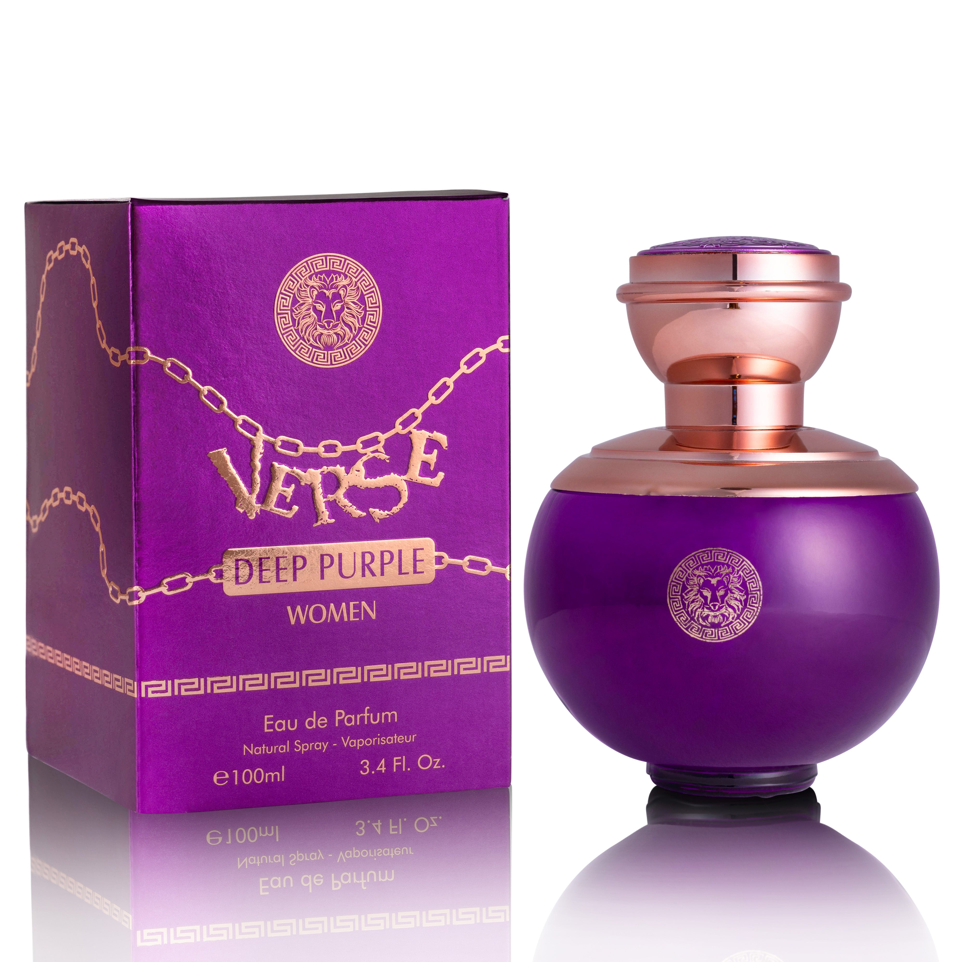 Verse Deep Purple Perfume for Women 3.4 oz - Elegant Floral - Fruity Scent | NovoGlow