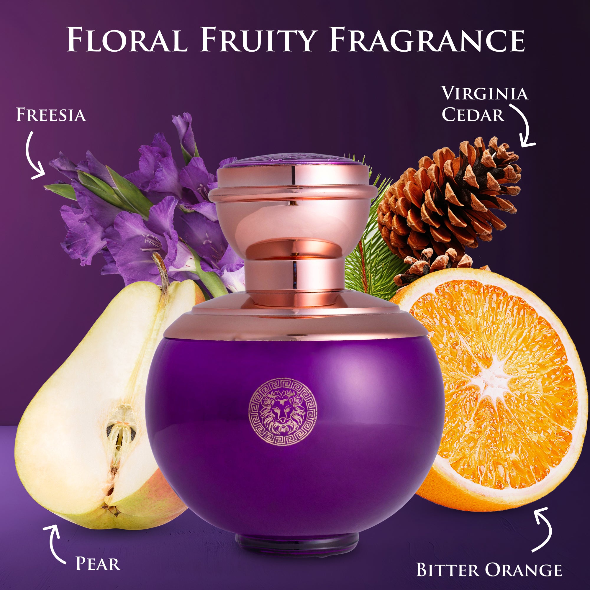 Verse Deep Purple Perfume for Women 3.4 oz - Elegant Floral - Fruity Scent | NovoGlow