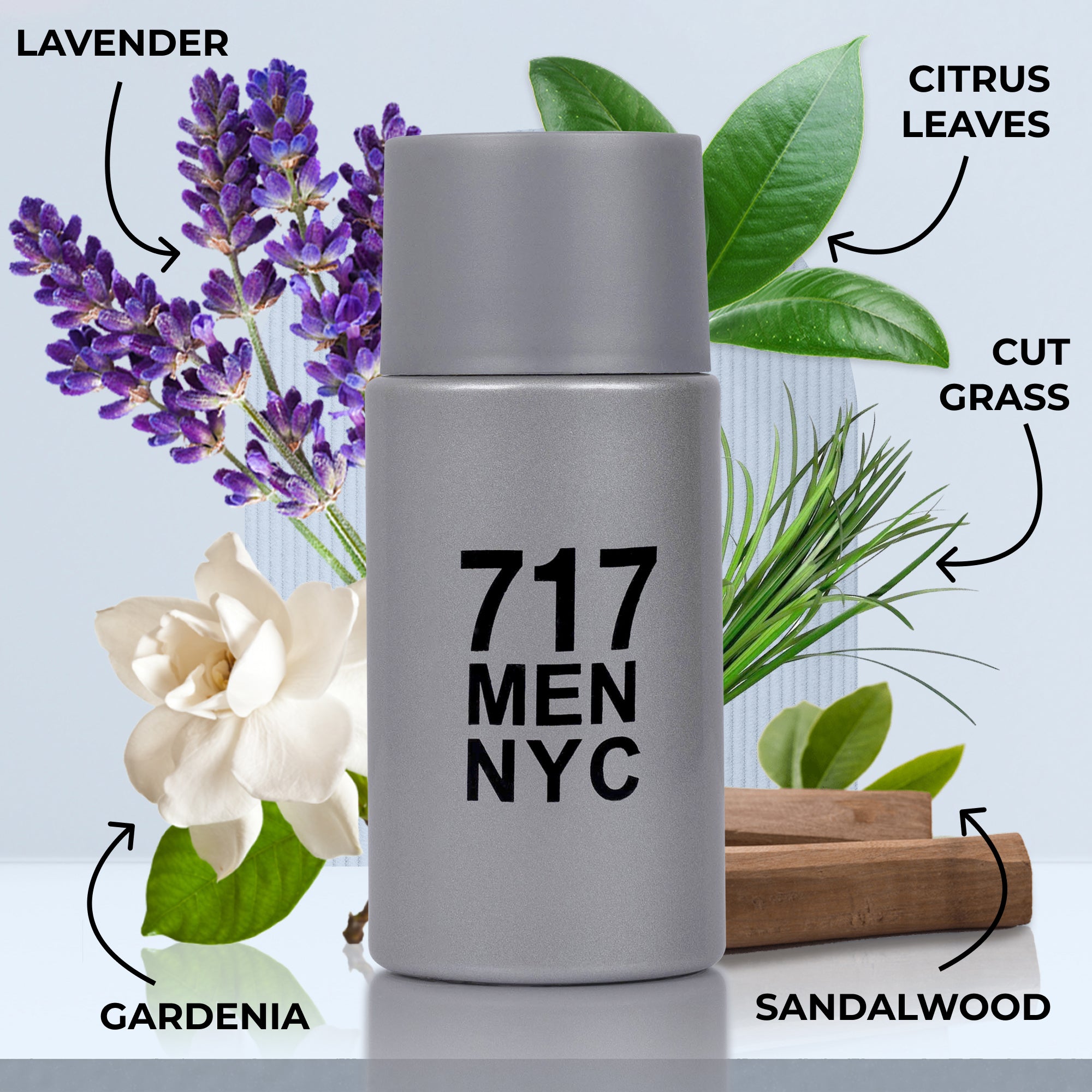 717 NYC Perfume for Men 3.4 oz - Masculine Fresh Perfume | NovoGlow