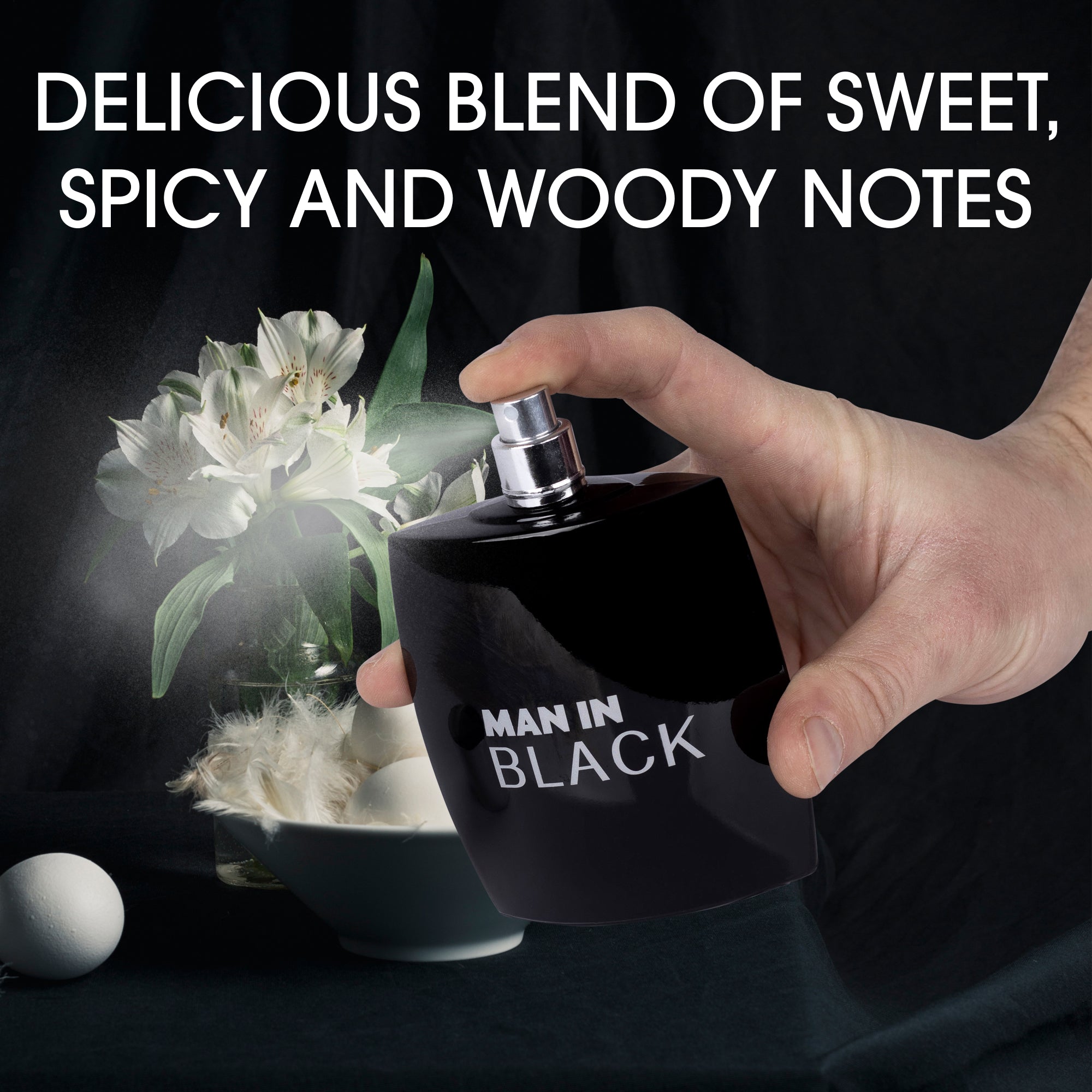 Man in Black Perfume for Men 3.4 oz - Bold Signature Perfume | NovoGlow