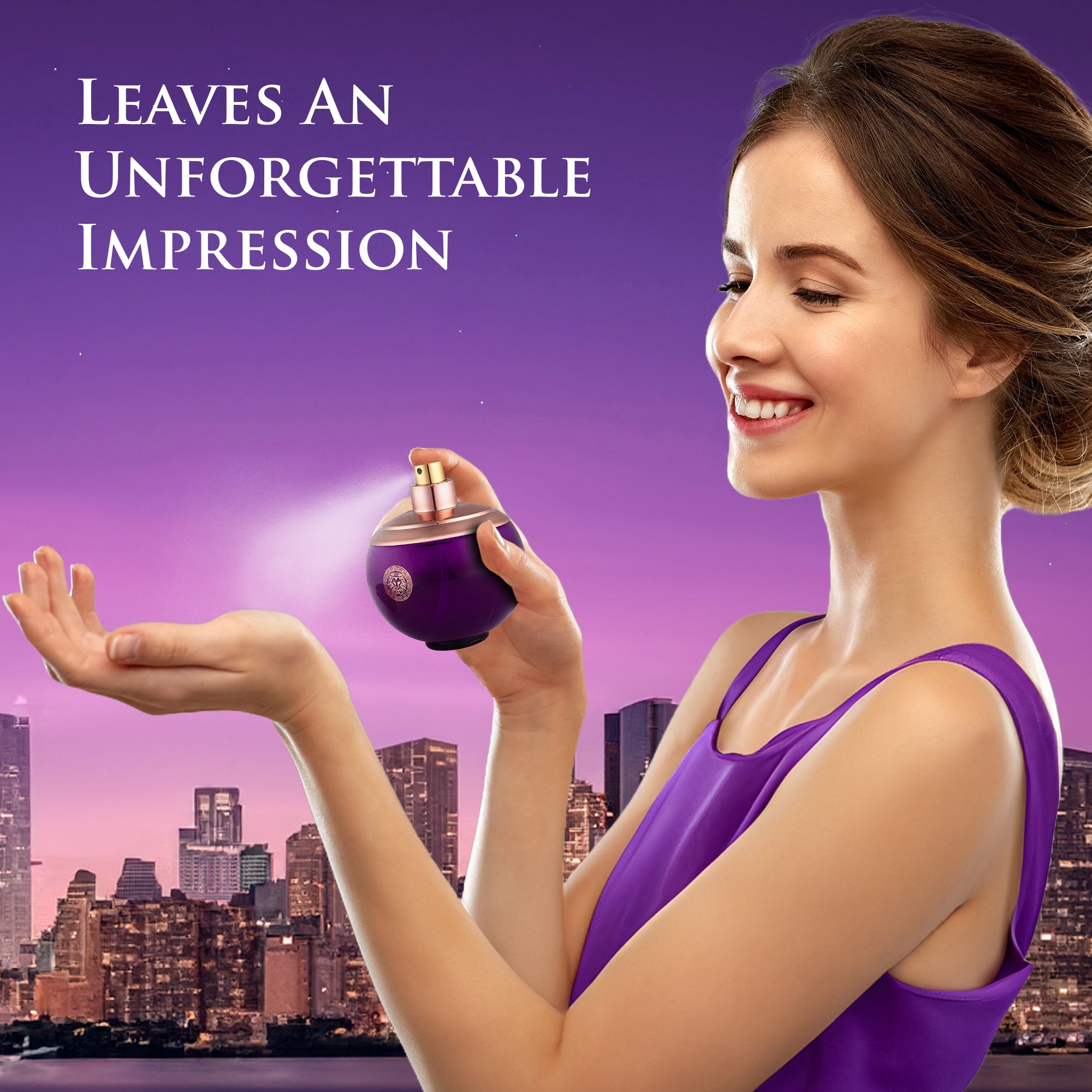 Verse Deep Purple Perfume for Women 3.4 oz - Elegant Floral - Fruity Scent | NovoGlow