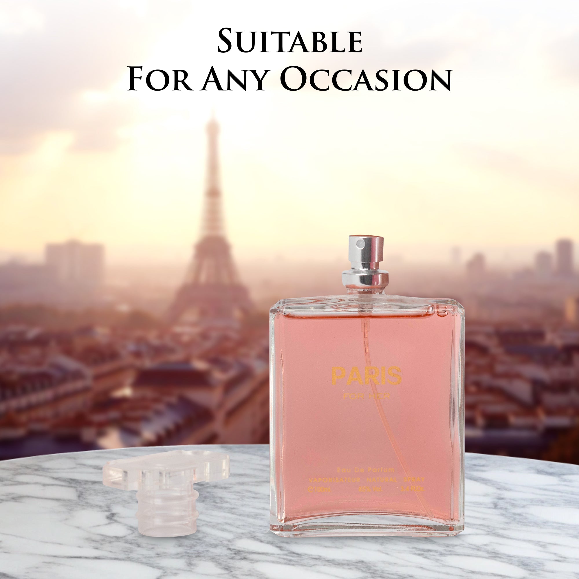 Paris For Her Perfume for Women 3.4 Oz – Sparkling Oriental Floral Scent | NovoGlow