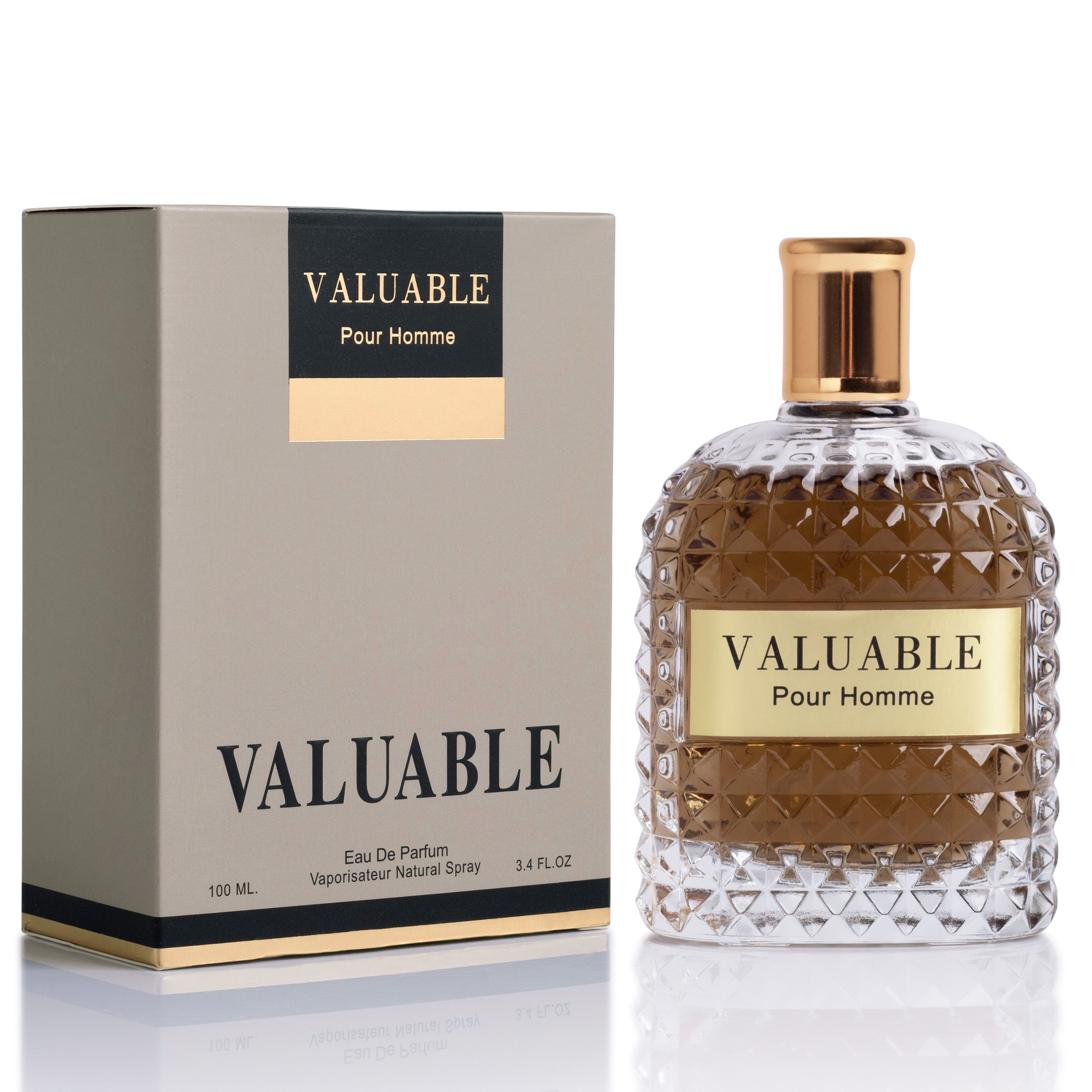 Valuable Pour Homme Cologne for Men 3.4 oz - Bold Masculine Vetiver Scent | NovoGlow