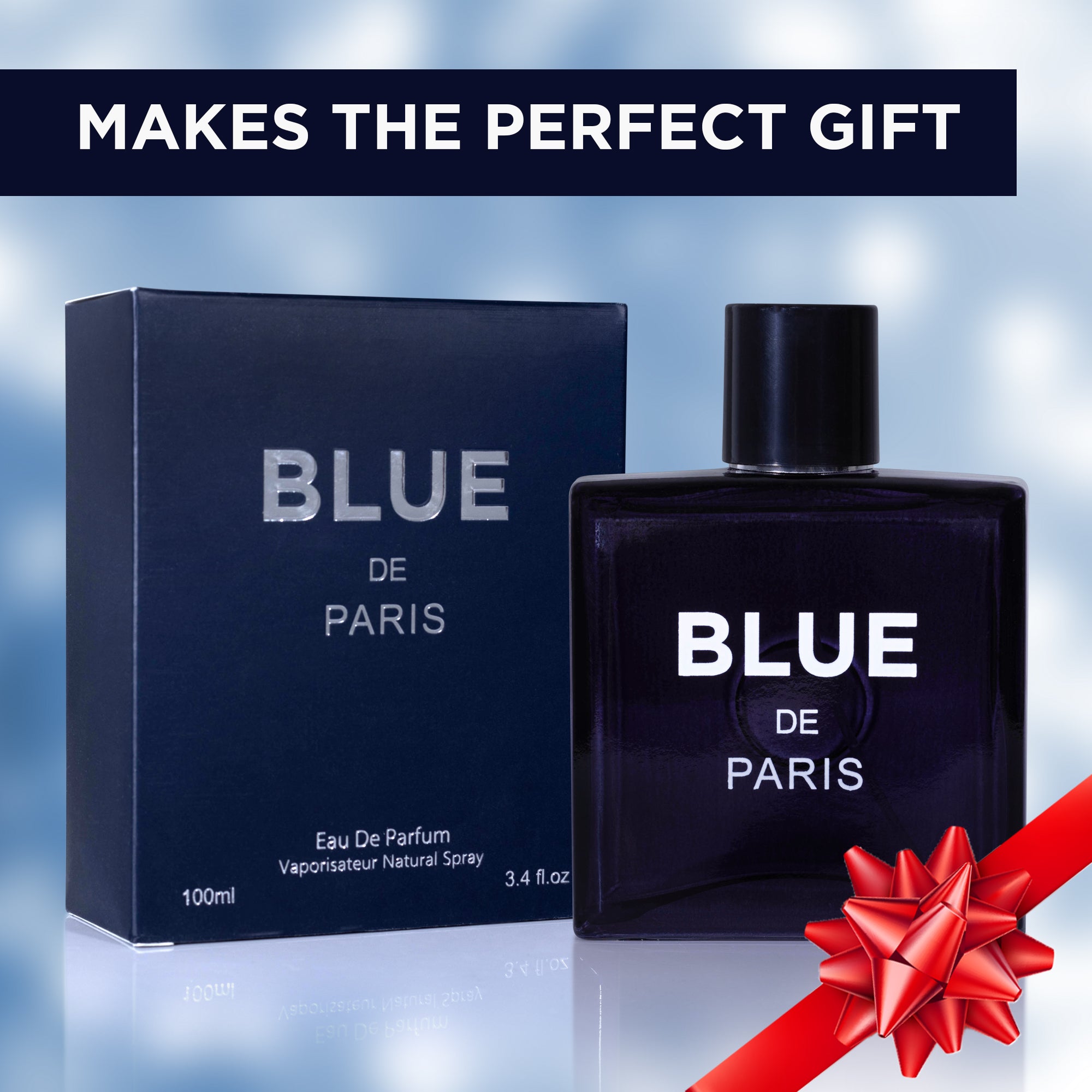 Blue De Paris Perfume for Men 3.4 oz – Earthy Woody Perfume | NovoGlow