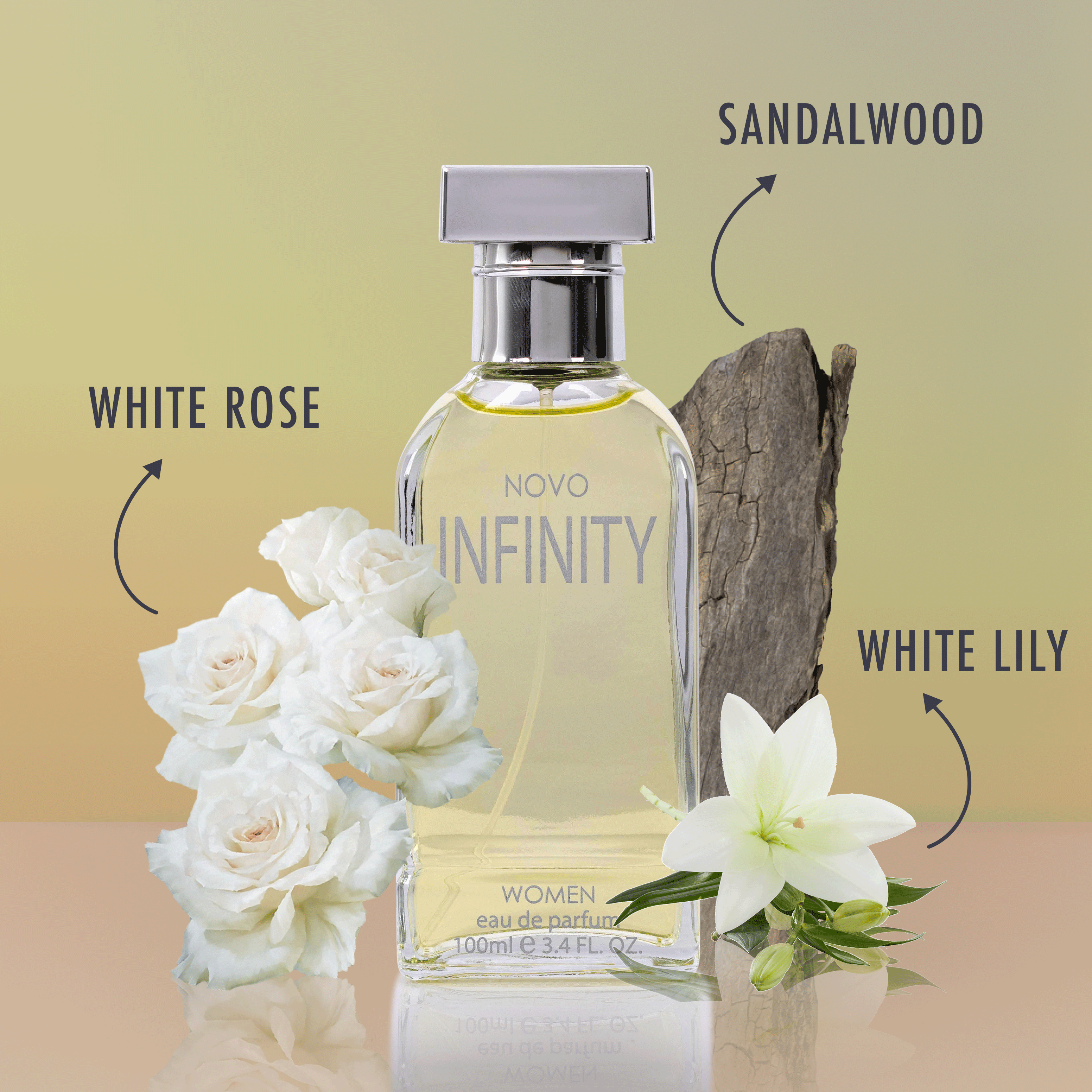 Infinity Perfume for Women 3.4 oz - Classic Floral Scent | NovoGlow