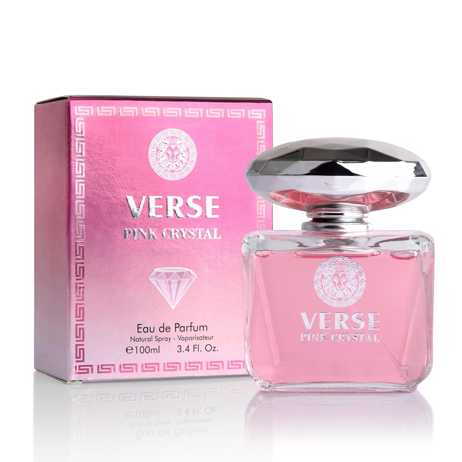 Verse Pink Crystal Women’s Fragrance by NovoGlow - 3.4 oz Perfume | Romantic &amp; Indulgent Scent | Long-Lasting for Women