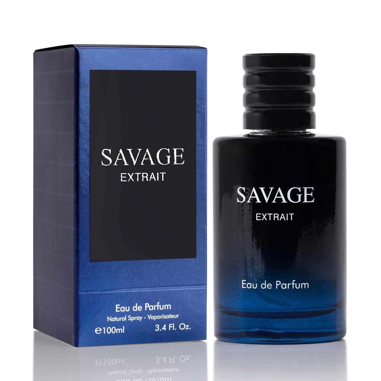 Savage Extrait Men’s Fragrance by NovoGlow - 3.4 oz Perfume | Warm, Spicy &amp; Seductive Scent | Long-Lasting Cologn