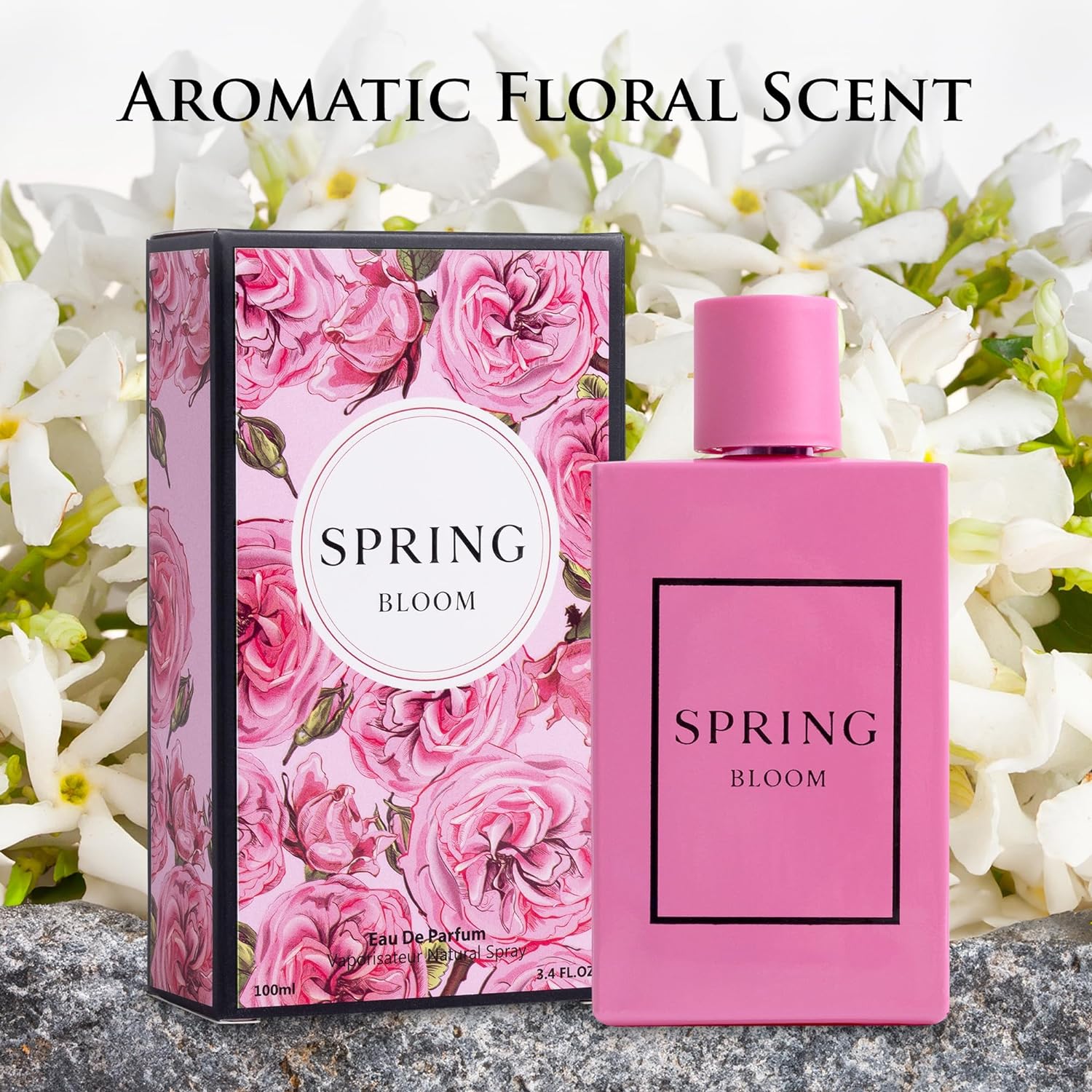 Spring Bloom Women’s Fragrance by NovoGlow - 3.4 oz Perfume | Fresh Floral &amp; Graceful Scent | Long-Lasting for Women