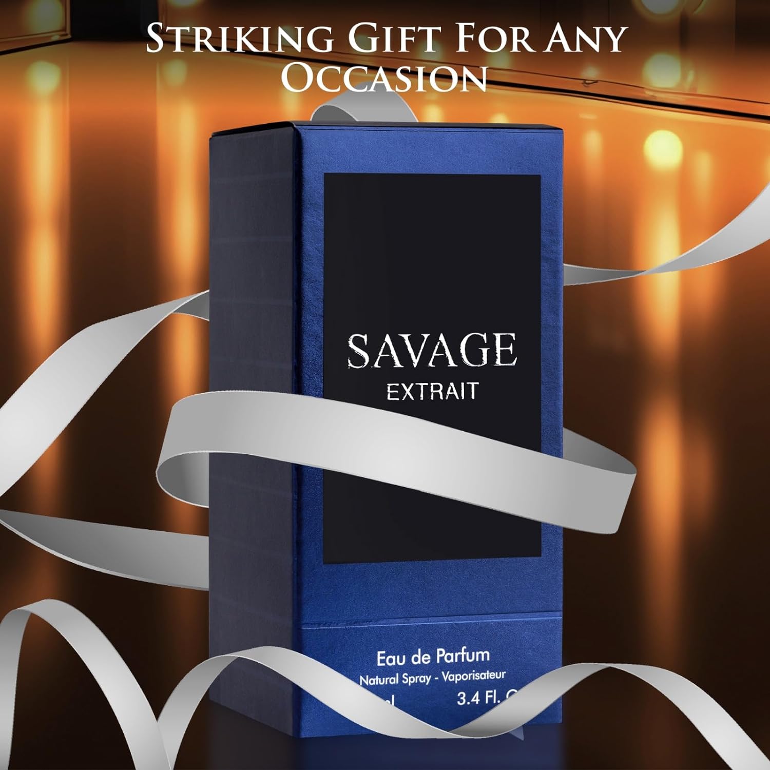 Savage Extrait Men’s Fragrance by NovoGlow - 3.4 oz Perfume | Warm, Spicy &amp; Seductive Scent | Long-Lasting Cologn