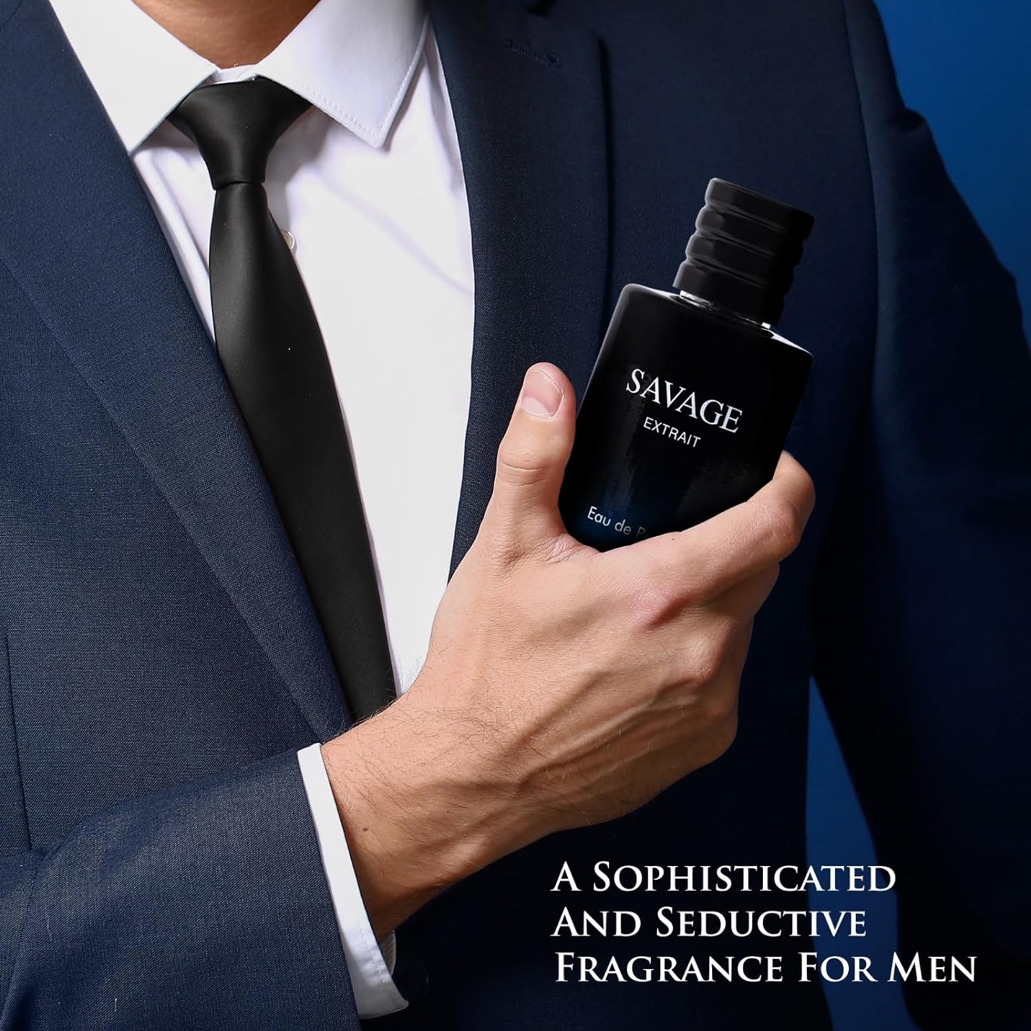 Savage Extrait Men’s Fragrance by NovoGlow - 3.4 oz Perfume | Warm, Spicy &amp; Seductive Scent | Long-Lasting Cologn