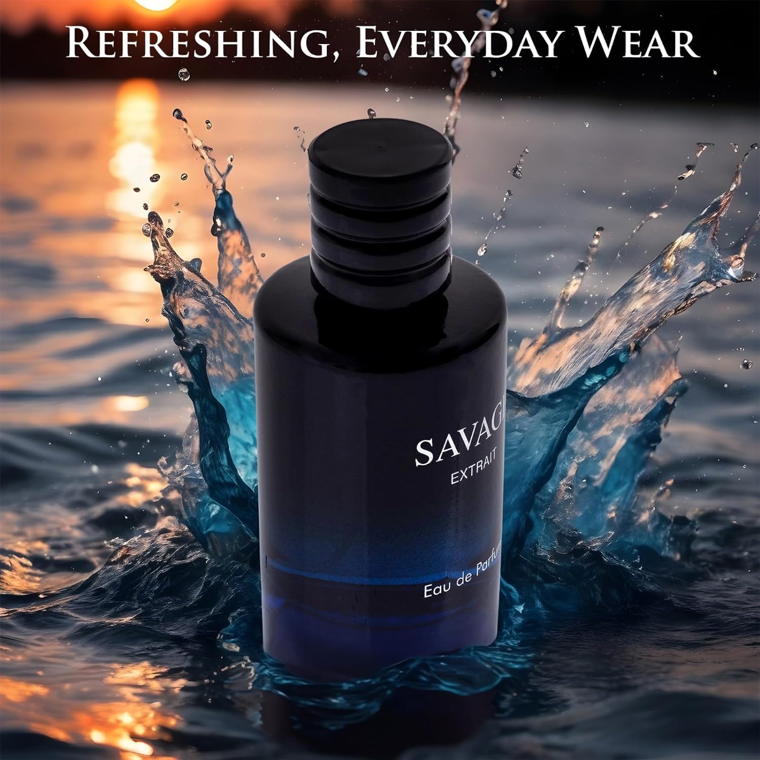 Savage Extrait Men’s Fragrance by NovoGlow - 3.4 oz Perfume | Warm, Spicy &amp; Seductive Scent | Long-Lasting Cologn