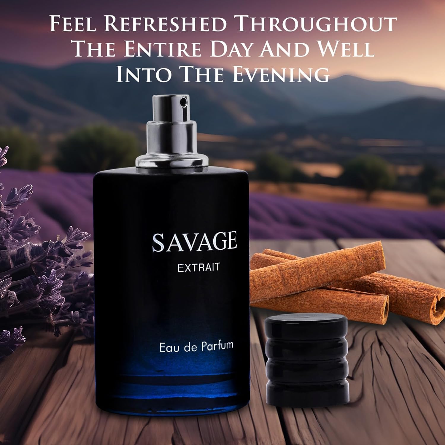 Savage Extrait Men’s Fragrance by NovoGlow - 3.4 oz Perfume | Warm, Spicy &amp; Seductive Scent | Long-Lasting Cologn