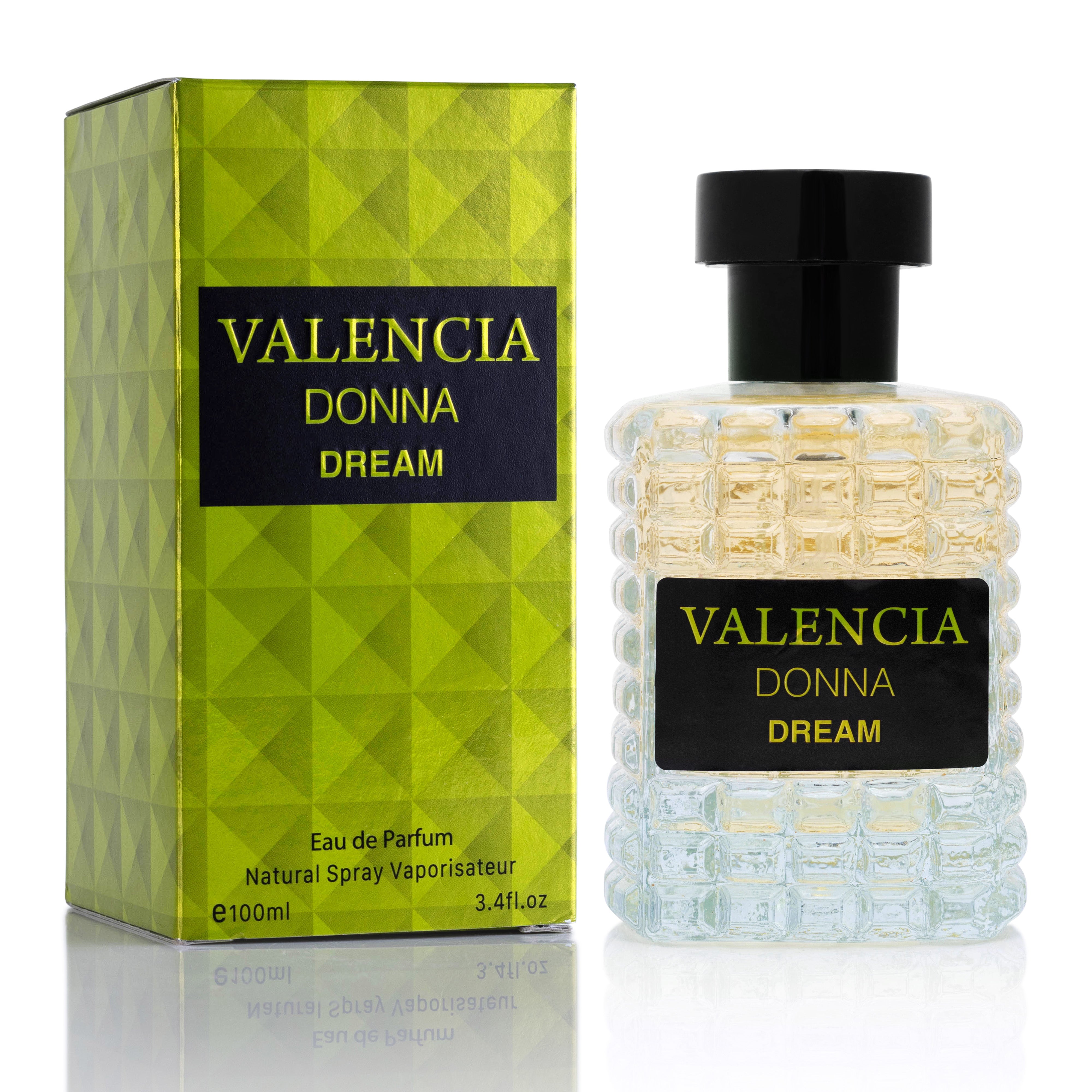 Valencia Donna Dream Women’s Fragrance by NovoGlow - 3.4 oz Perfume | Enchanting Citrus &amp; Floral Scent | Long-Lasting for Women