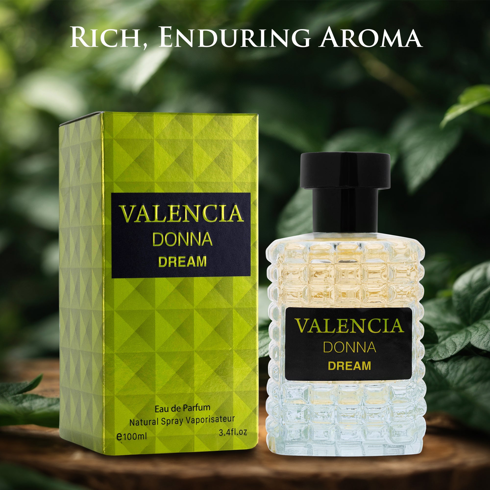 Valencia Donna Dream Women’s Fragrance by NovoGlow - 3.4 oz Perfume | Enchanting Citrus &amp; Floral Scent | Long-Lasting for Women