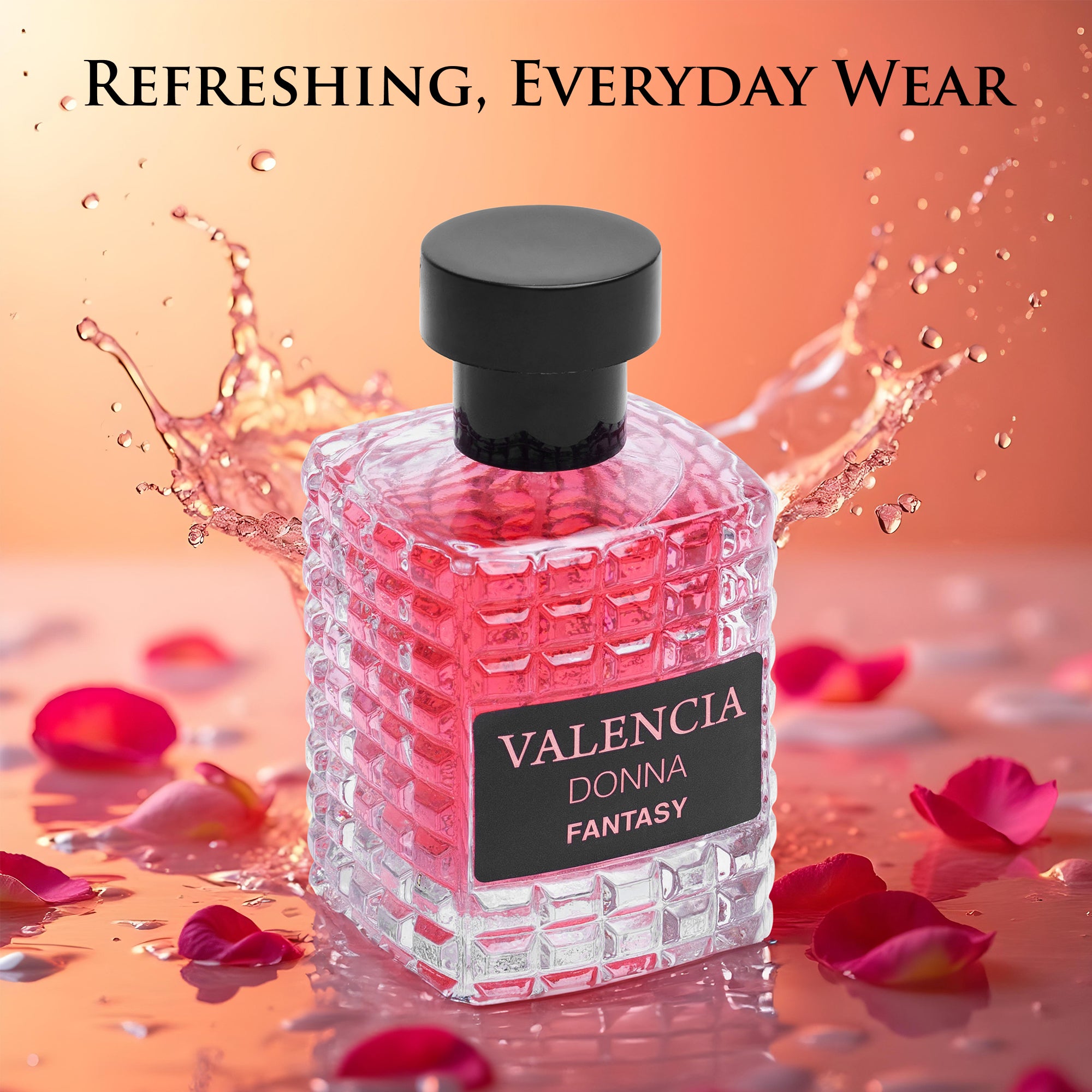 Valencia UOMO Fantasy Cologne for Men 3.4 oz - Dynamic Spicy Apple